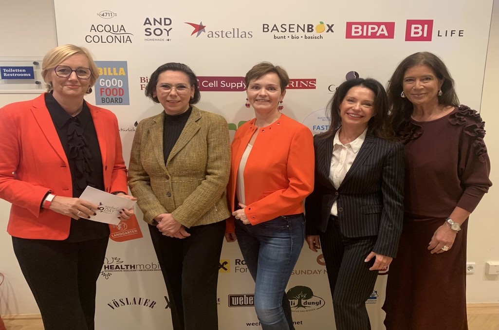 Wien, 3.Menoday 19.10.2025. Von links nach rechts:  Mag. Birgit Fenderl, Univ. Prof. Dr. Doris M. Gruber, Cornelia Dankl, Dr. Ursula Buchelt-Blöch, Brigit Streibel-Lobner ©MenoDay