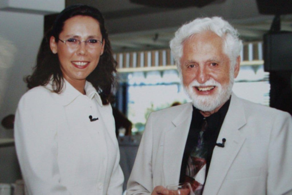 Wien 2003. Dr. Gruber und Professor Dr. Carl Djerassi (29.10.1923 – 30.1.2015); © privat